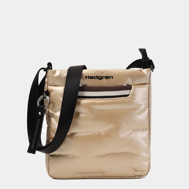 Hedgren Cushy Crossbody Veske Dame Beige | OLG2172KI