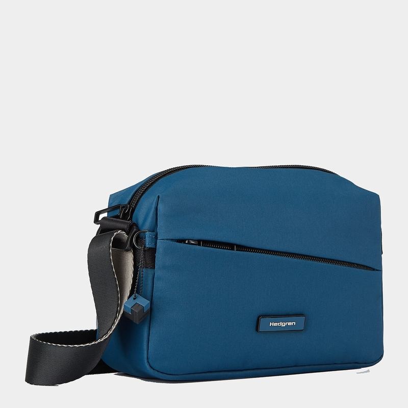 Hedgren Neutron Small Crossbody Veske Dame Blå | SHX6061QY