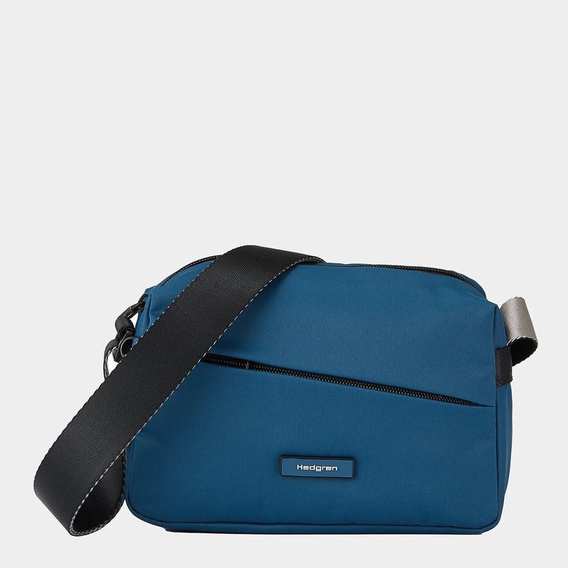 Hedgren Neutron Small Crossbody Veske Dame Blå | SHX6061QY