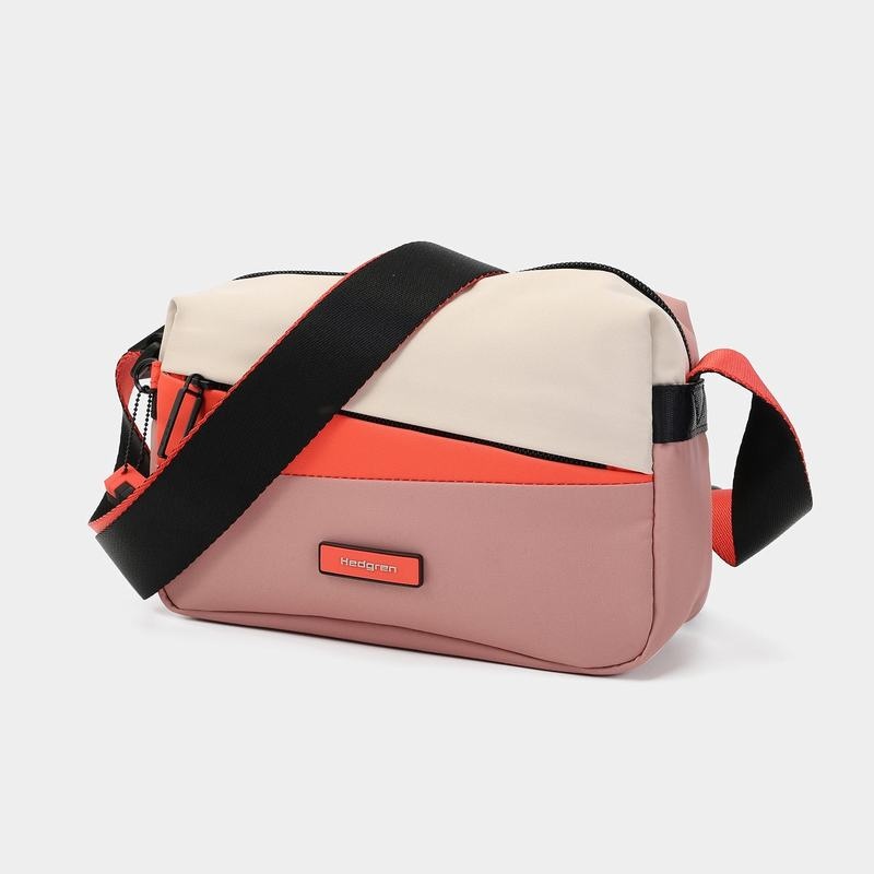 Hedgren Neutron Small Crossbody Veske Dame Rosa Oransje | TYD6616YO