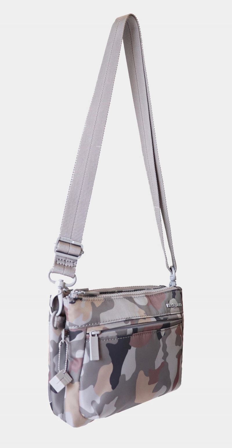 Hedgren Rain Sustainably Made Crossbody Veske Dame Grå Camouflage | BTB6836PW