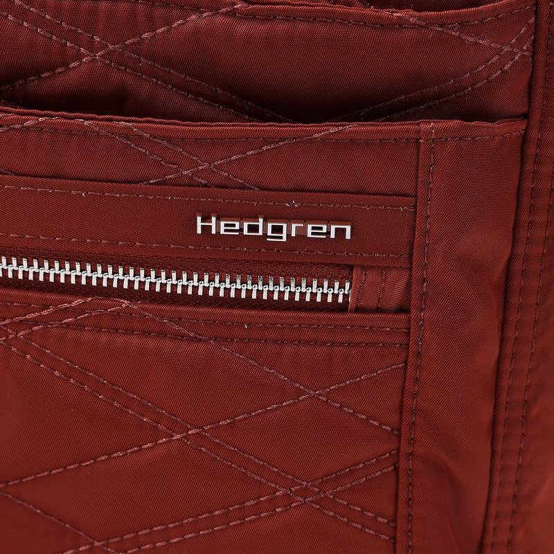 Hedgren Vattert Orva Rfid Crossbody Veske Dame Rød Brune | HST6814US