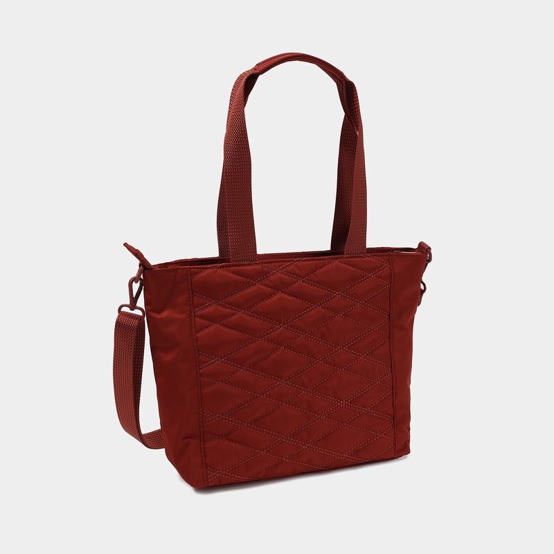 Hedgren Zoe Medium Rfid Tote Veske Dame Rød Brune | ZAY6362NH